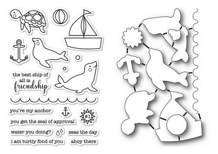 Набір ножів та штампів від Memory Box - Seal of Approval