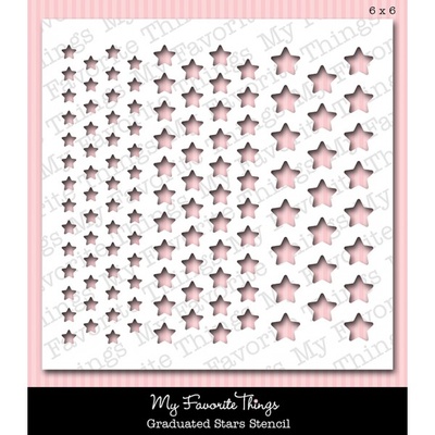 Маска My Favorite Things - Stencil MPD Graduated Stars, 15х15см