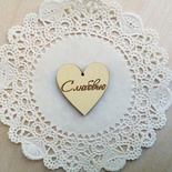Сердечко дерев’яне: з любов’ю, 3х3,3см