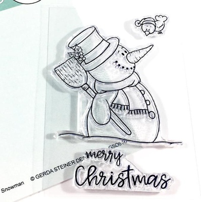 Набір штампів Gerda Steiner - Happy Snowman 3x4 Clear Stamp Set