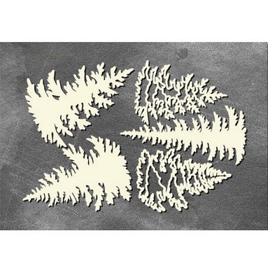 Набір чіпбордів Ялинки 772, 10x15см, колір молочний, ТМ Фабрика Декору