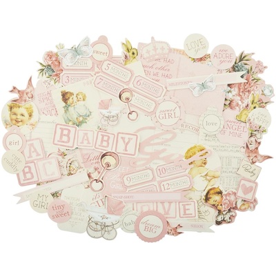 Высечки от Kaisercraft - PEEK-A-BOO GIRL, 45 шт.