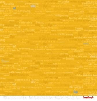 Бумага двусторонняя для скрапбукинга от ScrapBerry's - Басик 2 - Новые приключения - К звездам, 30,5х30,5 см