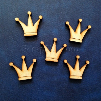 Деревʼяна фігурка WOOD-006 - Корона, 1 штука