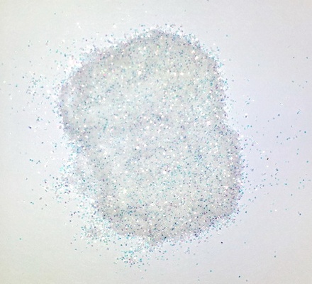 Глиттер белый мерцающий 20 ml, сухой