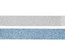 Набір стрічок блискучих на клейовій основі Silver and Blue, 2 шт. по 3, TM Santi