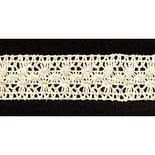 В’язане мереживо, колір бежевий, ширина 25 мм, довжина 90 см