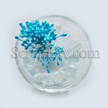 Перламутрові тичинки, колір аквамарин, 25 гілочок (50 тичинок)