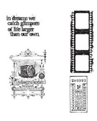 Гумові штампи Stampers Anonymous - Tim Holtz Cling Mounted Stamps - Moments, 4 шт.