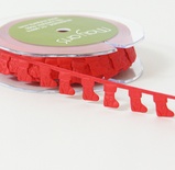 Стрічка - Red Stockings - червоні шкарпетки, ширина - 38 мм, довжина 90 см