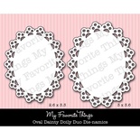 Набір ножів для вирубки My Favorite Things - Die-namics Oval Dainty Doily Duo