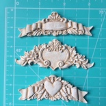 Набір гіпсового декору з патинуванням від E.В.A., 3 дет.