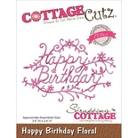 Ніж для вирубки CottageCutz - Elites Die - Happy Birthday Floral