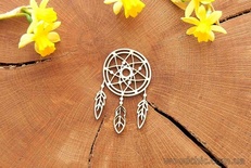 Чипборд від WOODchic - "Ловець снів", 6x3.8 см