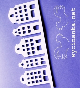 Шаблон(маска) від Wycinanka - кам'яні будинки