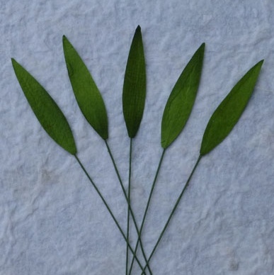 Трава, колір зелений, розмір 8x3мм, 10 шт.