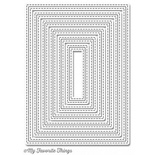 Лезвие My Favorite Things - Die-namics Inside and Out Stitched Rectangle STAX, 6 шт.