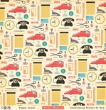 Аркуш двостороннього скрап-паперу (October Afternoon) - 9 to 5 Collection - Supply Closet, 30x30