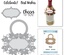 Ножі для вирубки + штампи від Spellbinders - Vineyard Wine Bottle Tag Stamp and Die Set.