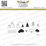 Набор акриловых штампов Lesia Zgharda Дорожні краєвиди N090
