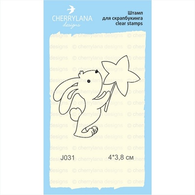 Штампи від Cherrylana - Зайчик з магічною паличкою, 4x3,8 см