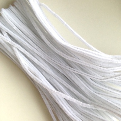 Синельная проволока, цвет белый, 30 см, 1 штука