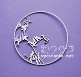 Чипборд від Wycinanka - SUMMER EVENING - рамка, діаметр 10см, 1 дет.