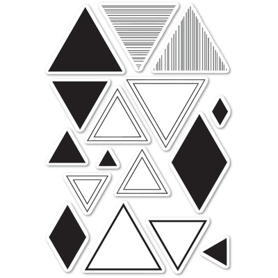 Штампи від Memory Box - Equal Triangle clear stamp set