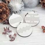 Деревʼяна фішка ScrapBox - Фішки для вишивки Набір куль Fl-042