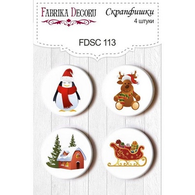Набір скрап-фішок від ТМ Фабрика Декору з 4 шт. FDSC 113