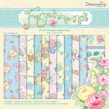 Набор бумаги от Dovecraft  - Forget Me Not, 30×30 см, 36 листов