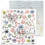 Аркуш скрап-паперу ABstudio - elements "Gentle wind" 30x30cм