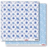 Бумага для скрапбукинга от ScrapBerry's - Сапфировые мечты - Каминные узоры, 30,5х30,5 см, 190 гр/м, двусторонняя, 1 лист