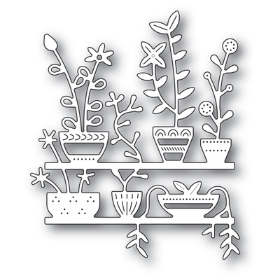 Ніж від Poppystamps - Spring Pots Shelves