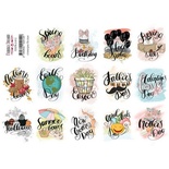 Набір наліпок (стікерів) для журналінгу 2-012, ТМ Фабрика Декору