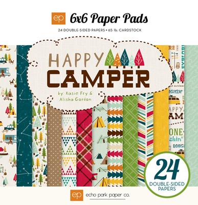 Набор бумаги от Echo Park - "Happy Camper", 15x15 см, 24 листов