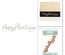 Пластини для фольгування від Spellbinders - Faux Script Happy Birthday