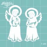 Чипборд от Вензелик - Двое ангелов, размер: 50 и 54 мм