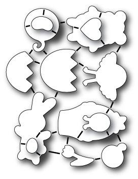 Ножі від Poppystamps -To All My Peeps die set