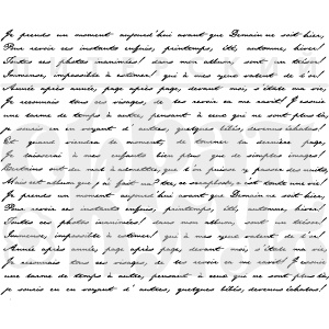 Акриловый штамп "Французский текст"