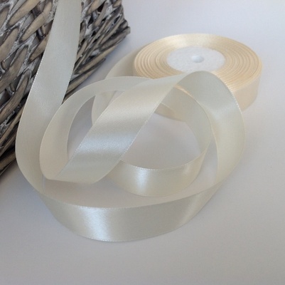 Атласная лента Ivory, цвет слоновой кости, ширина 24 мм, длина 90 см