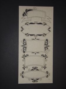 Чипборд від Dusty Attic - Fancy Labels, Набір рамочок, 5шт.