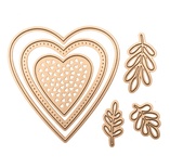 Ножі від Spellbinders - Heart Valentines Die Set - 6 шт.