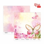 Бумага для скрапбукинга от ROSA TALENT - Floral Poem 13, двусторонняя, 30х30см, 200г/м2