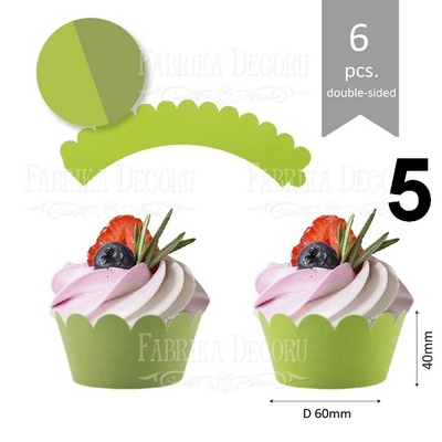 Набір паперових заготовок 005, ТМ Fabrika Dekoru, 6 штук, вибір кольору