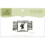 Акриловый штамп Lesia Zgharda SR059c Різдвяна марка, размер 3,6х2 см.