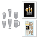 Ножи от Spellbinders - Die D-Lites Beverages Etched Dies
