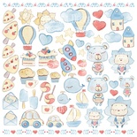 Лист для вырезания Sweet baby boy, ТМ Фабрика Декору