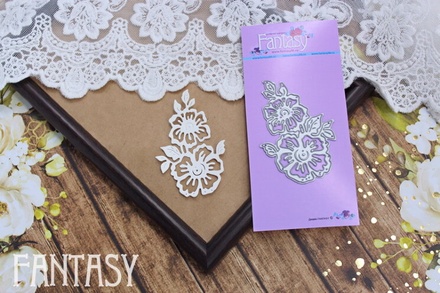 Ножі для вирубки Fantasy рамка «Кущ шипшини» розмір 6.3*4.2см