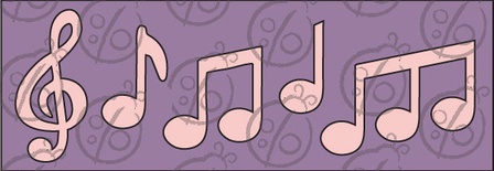 Чипборд Набір Ноти №1. Великий